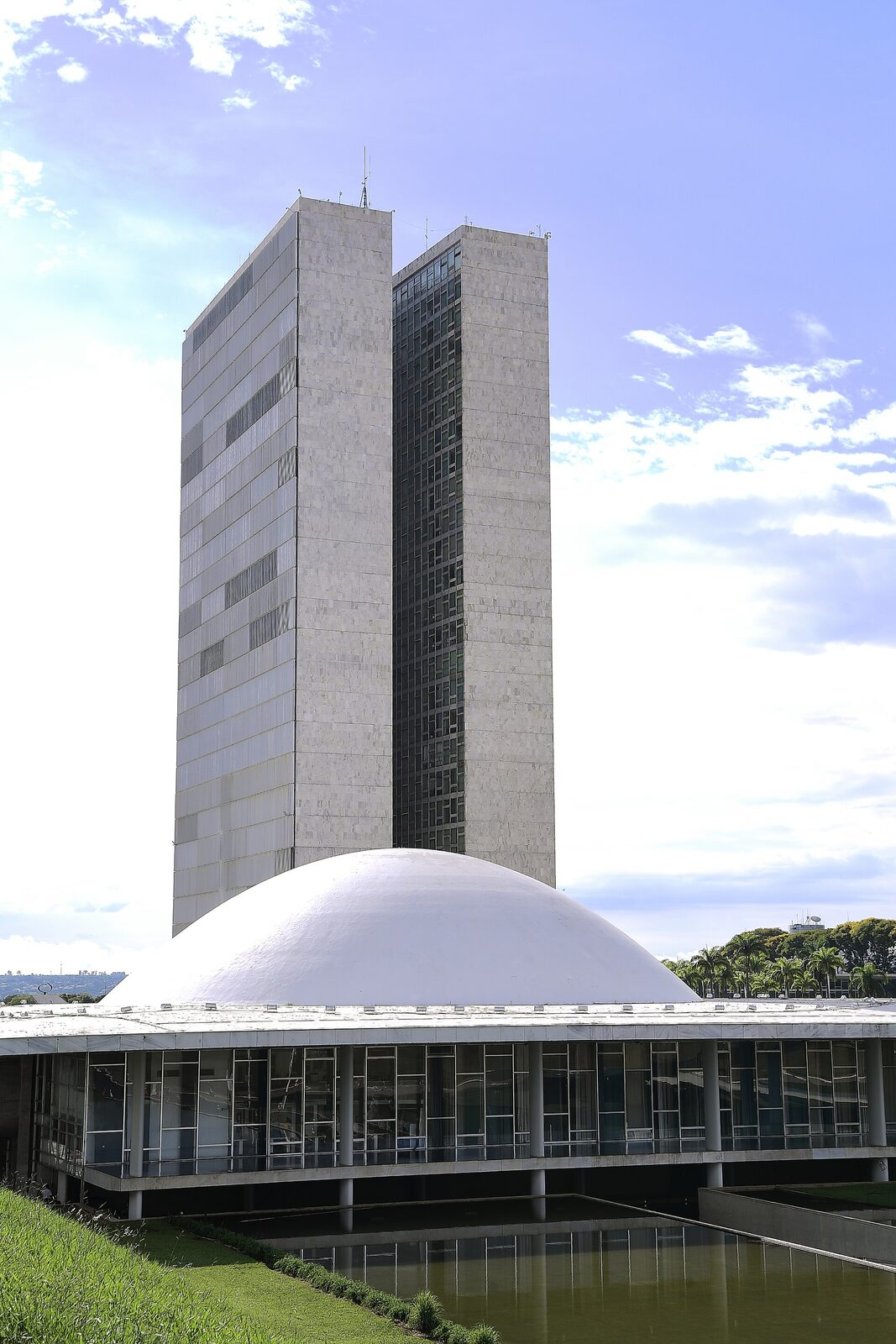 Fachada del Congreso Nacional de Brasil en Brasilia
