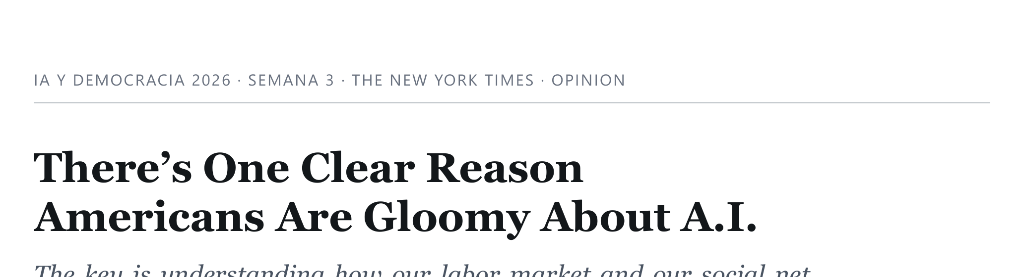 Titular del articulo de Paul Kedrosky en The New York Times